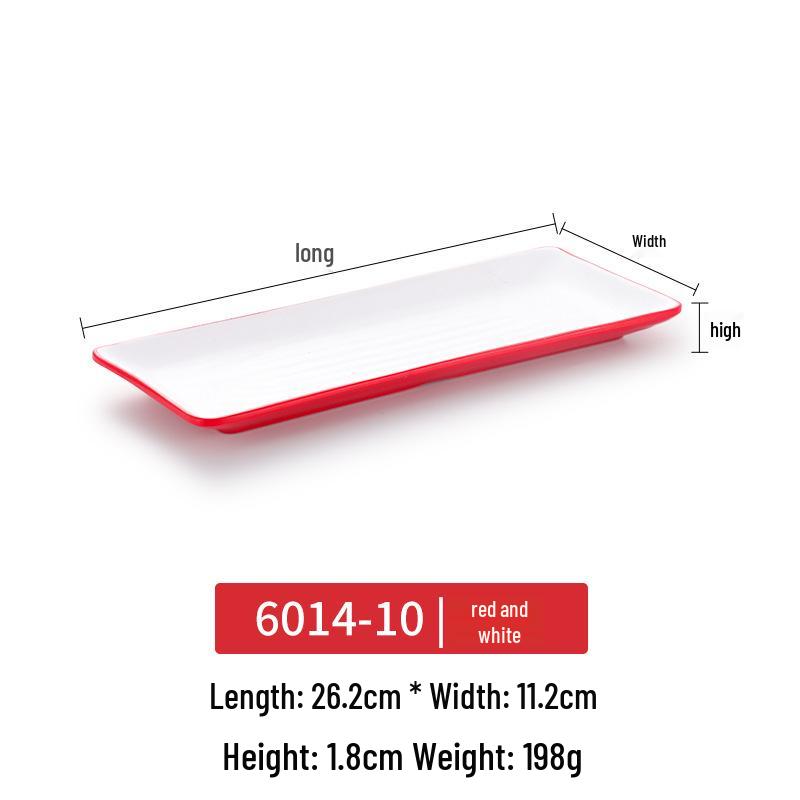 Kaibaiya Melamine Rectangular Sushi & BBQ Tray