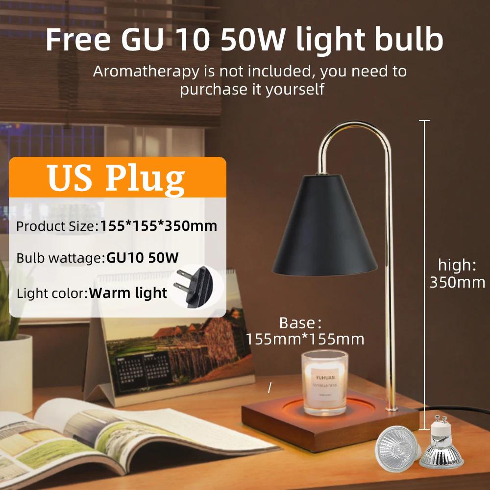 Kerzenwärmer-Lampen mit Glühbirne, dimmbare Tischleuchte, Atmosphäre, Schreibtisch, Nachttischlampe für Schlafzimmer, Heimdekoration, Beleuchtung, Frauen, Mädchen, Geschenke