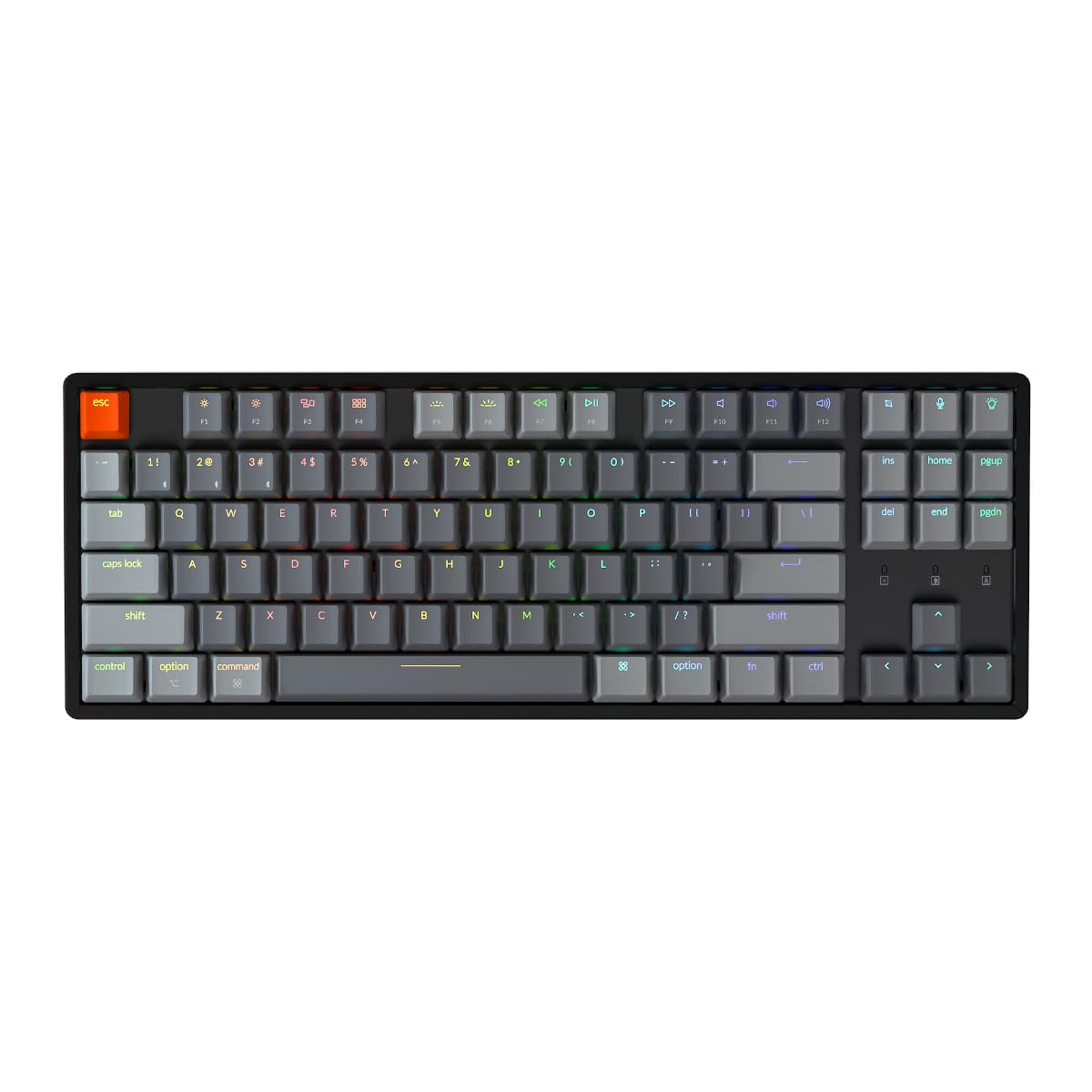 

Keychron K8 Wireless Gaming Mechanical 87 US RGB Gateron G Pro Mechanical Wired and Bluetooth Compatible with Mac and Rollover G Pro Mechanical Red