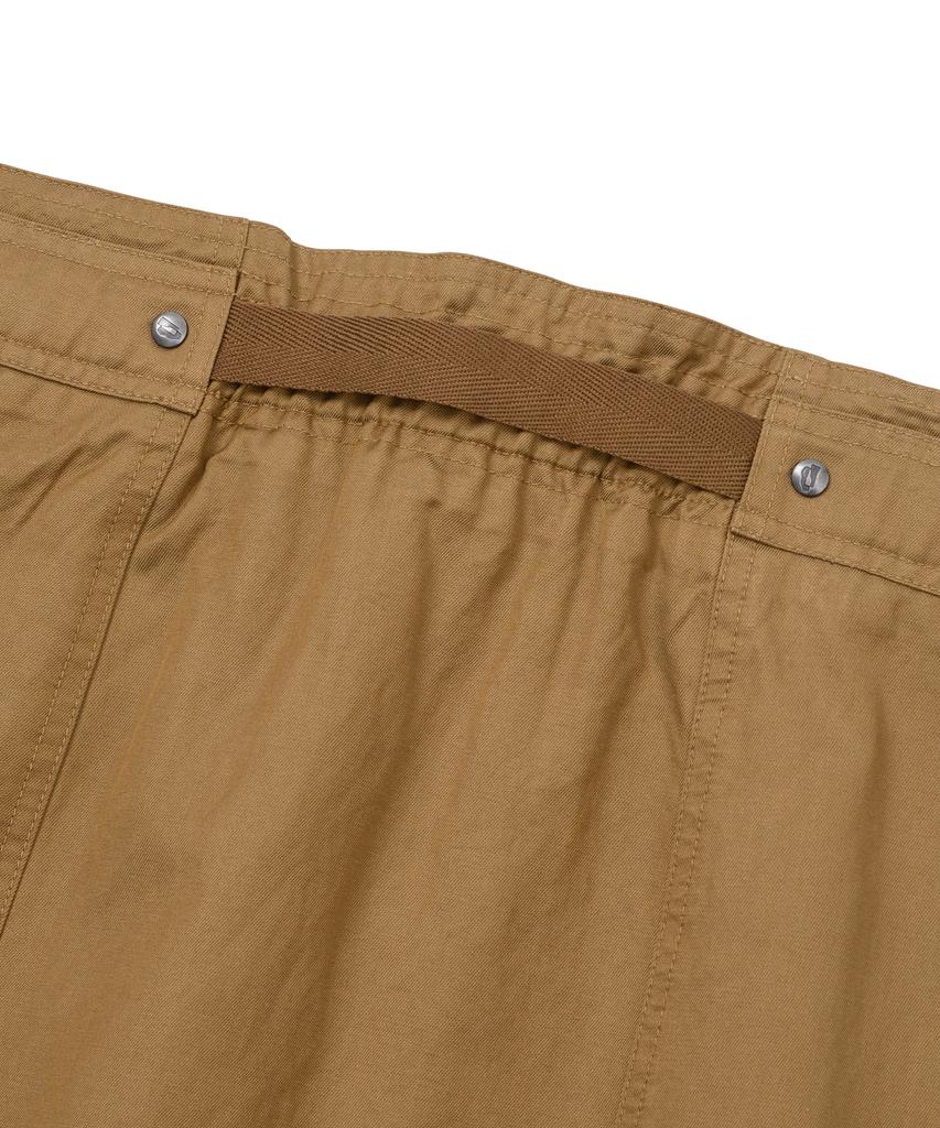 WELLBEING EXPRESS Belted Long Skirt Sand