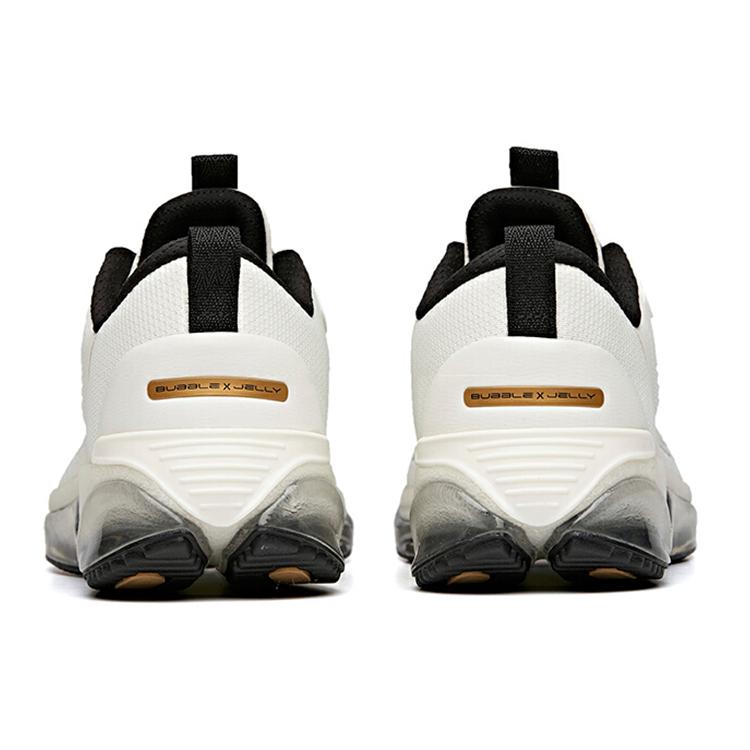 Anta Cushioning Slip Resistant Abrasion Resistant Breathable Low top Running Shoes Men's White Black 112045501-5