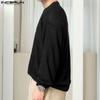 INCERUN Men Autumn Long Sleeve Thin Knitted Pullover Tops Undershirts