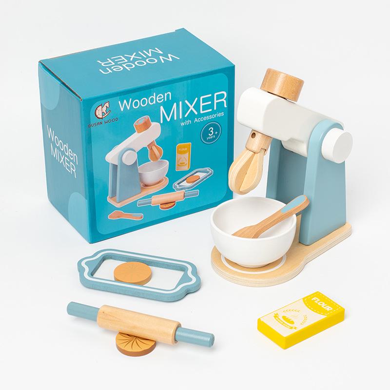 Wood Kids Play Kitchen Set: Pretend Cooking Toy for Boys & Girls, Ideal Birthday Gift