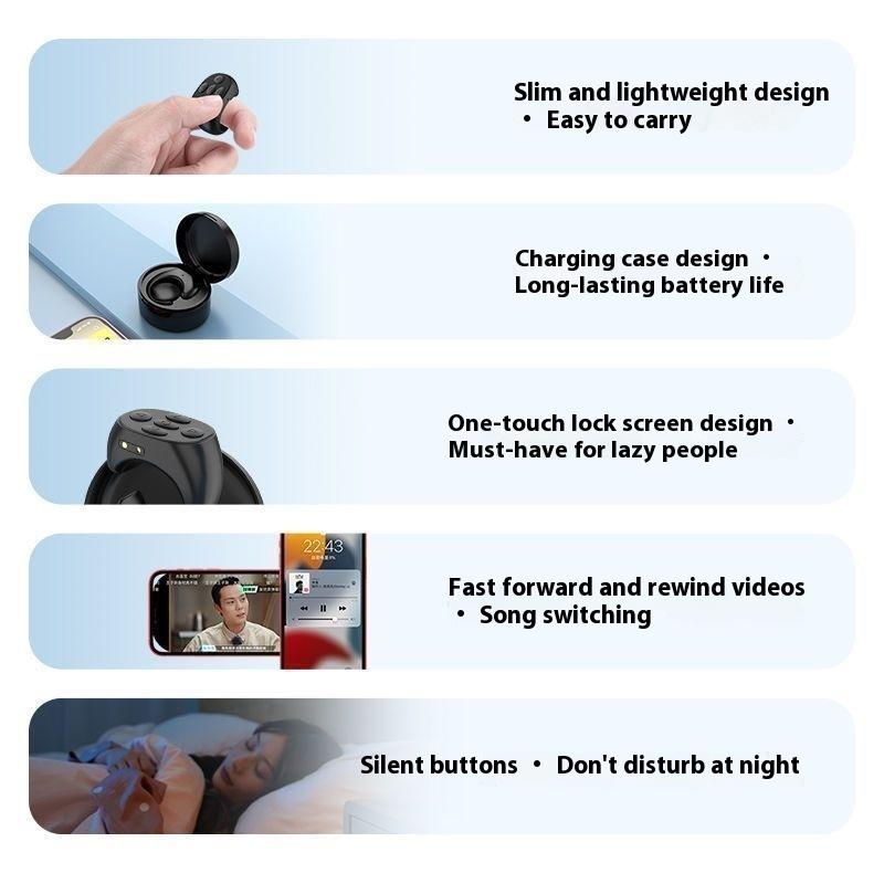 Brush the Douyin remote control new novel Bluetooth page turner mute like lock screen cut song