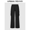UR 2025 Women's Pleated Wide-Leg Cargo Pants