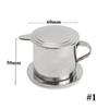 Stainless Steel Vietnamese Coffee Maker  50/100ml Coffee Pot Drip Filter Coffee Maker Portable Vietnamese Style Coffee Dripper