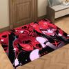 Door Comedy Mat Bedside Entrance Bath Hotel Floor Decoration Corridor Door Mat Black H-Hazbin Carpet Cartoon Living Room Balcony