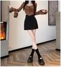 2024 Women's Black High-Waist Bodycon A-Line Short Skirt - Spring/Summer Collection