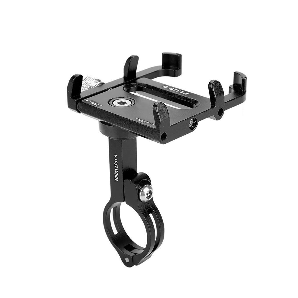 Road Bicycle Mountain Bike Mobile Phone Holder with 360 Degree Rotation Black