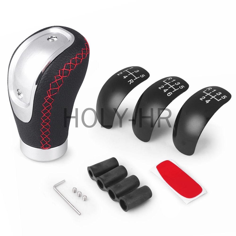 Car 5/6-speed Universal R PU Leather Shift Lever Manual Car Shift Lever Shift Lever Modification Shift Head, Improves Aesthetics