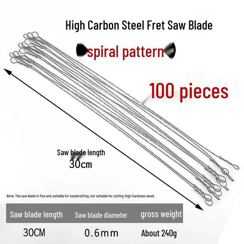 Flower Hand Fret Saw with Wire Jigsaw Blade for Woodworking