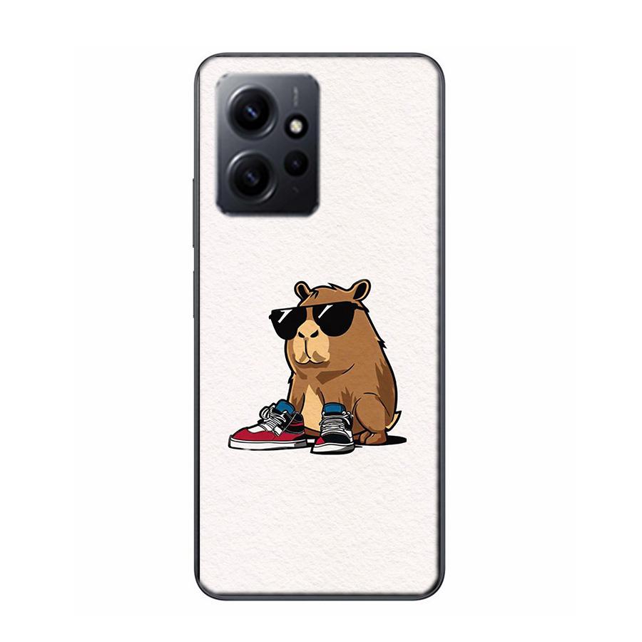 Cute Cartoon Capybara Phone Case For Redmi 12 13C 12C 15C 9 10 10C Note 13 Pro Plus 14 15 Pro 9T 9C 9A TPU Soft Cover Clear Cell