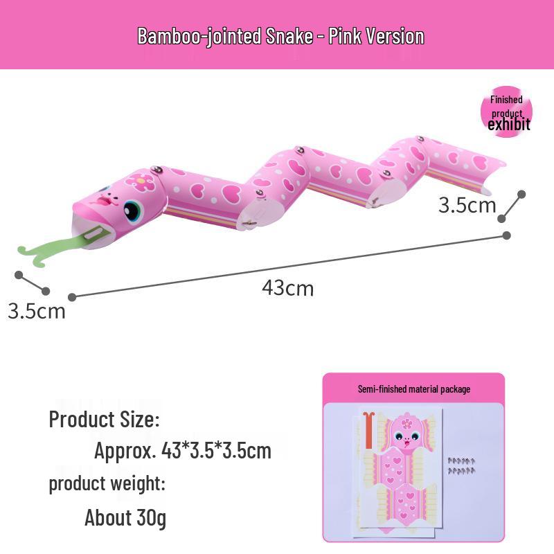 Meike DIY Bamboo Joint Snake - Handmade Children s New Year Toy