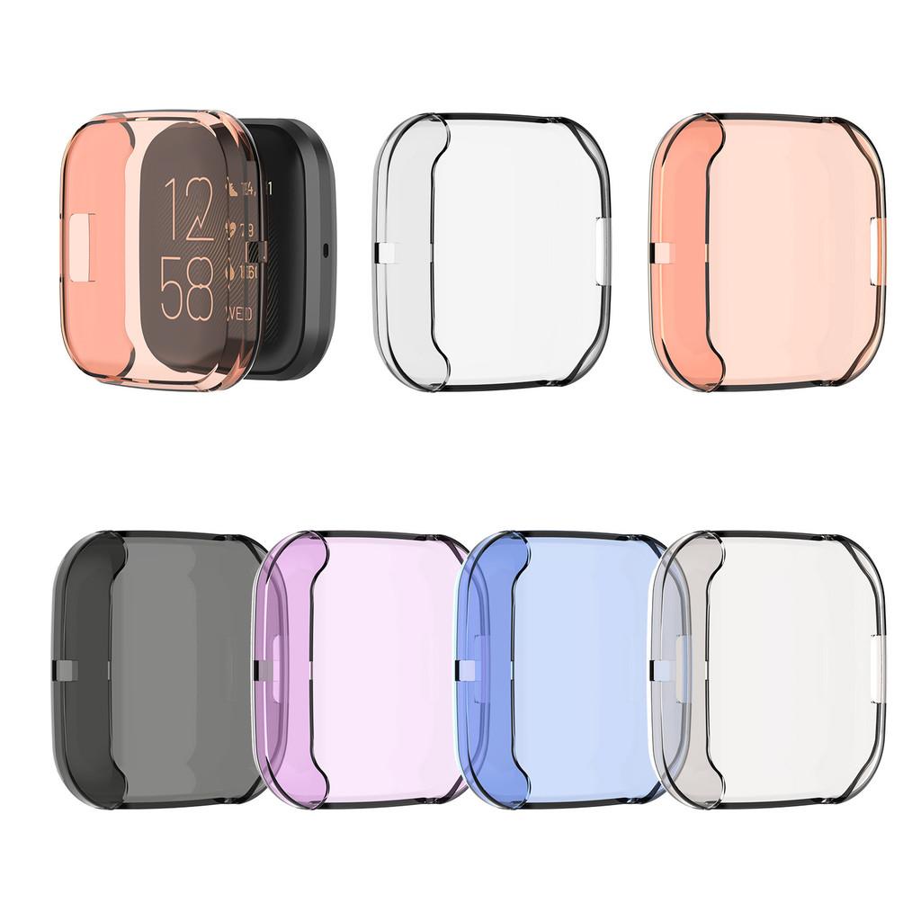 Fitbit Versa2 Transparent Tpu Protective Case Shockproof Scratch-resistant Soft Shell