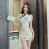 Summer Chinese Qipao Dress for Beauty & Massage Salon