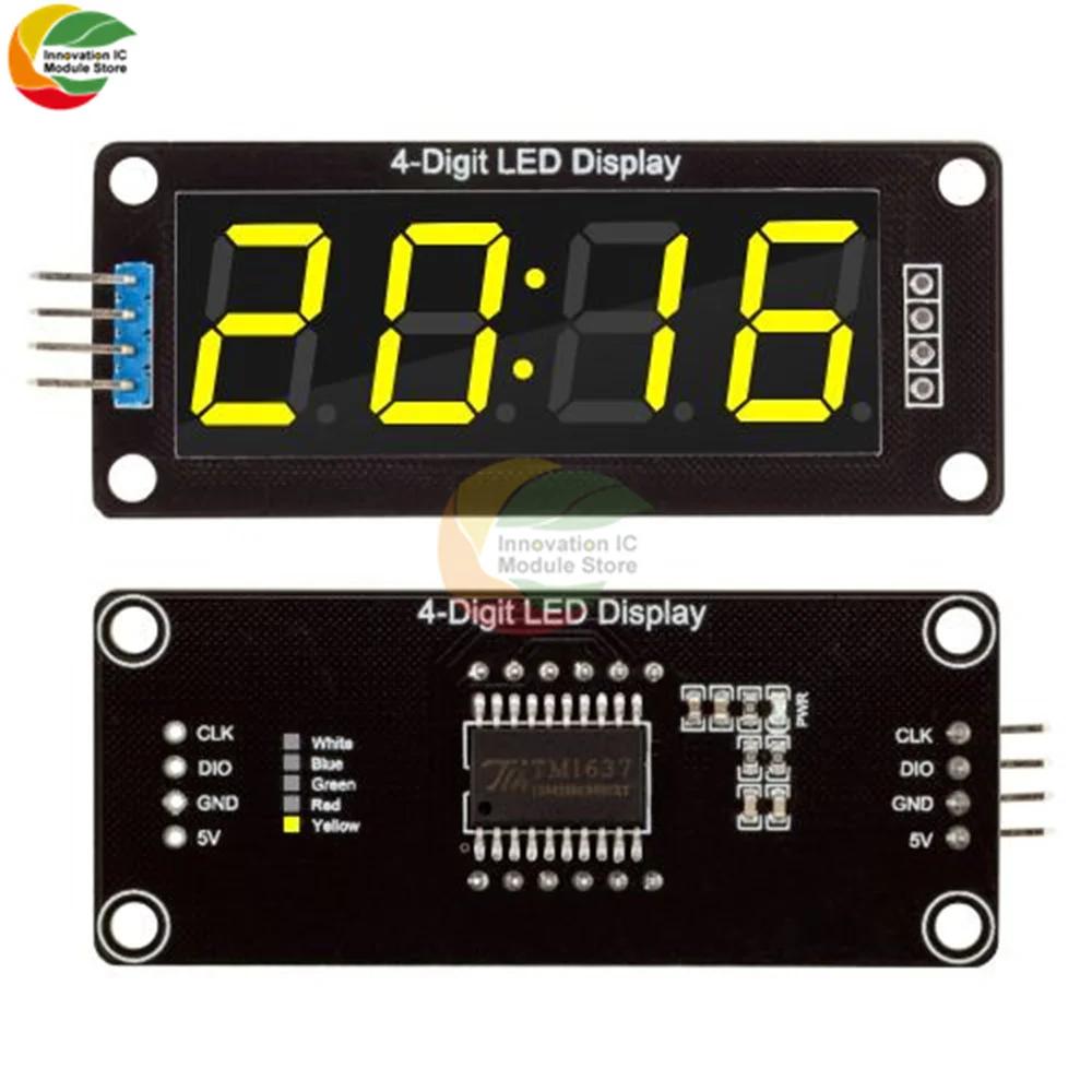 TM1637 Clock Module 4-digit LED 0.36" 0.56" Display Tube 7-segment LED Display Clock Dual Dot Module 0.36" 0.56 Inch Arduino