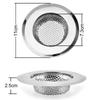 Kitchen Sink Filter Mesh Metal Floor Drain Net Food Slag Stopper Plug Shower Bathtub Hair Catcher Deodorant Drainer Cleaner Tool