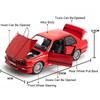 Scale 1:24 M4 M3 Car Model Toy Metal Diecast Doors Opened Supercar Exquisite Interior Design Models Office Table Ornament