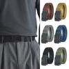 Versatile Ratchet Belt with Adjustable Security Buckle Double-Layer Reinforced Nylon Webbing Reinforced Men Belt