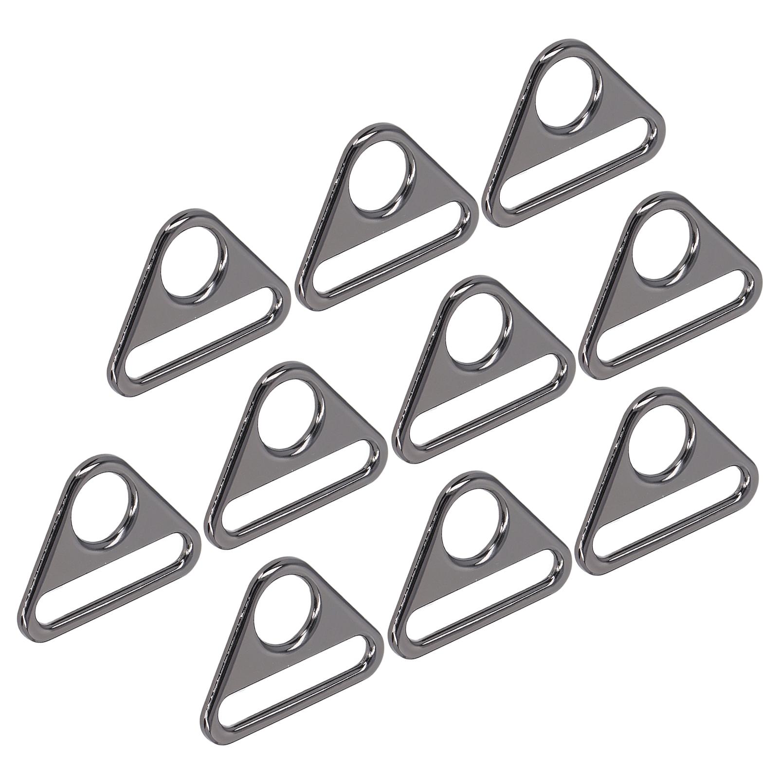 

10 шт. Регулируемая пряжка 38 мм Регулируемый цинковый сплав Многоцелевой Легкий Портативный Багажные аксессуары Gunmetal Grey