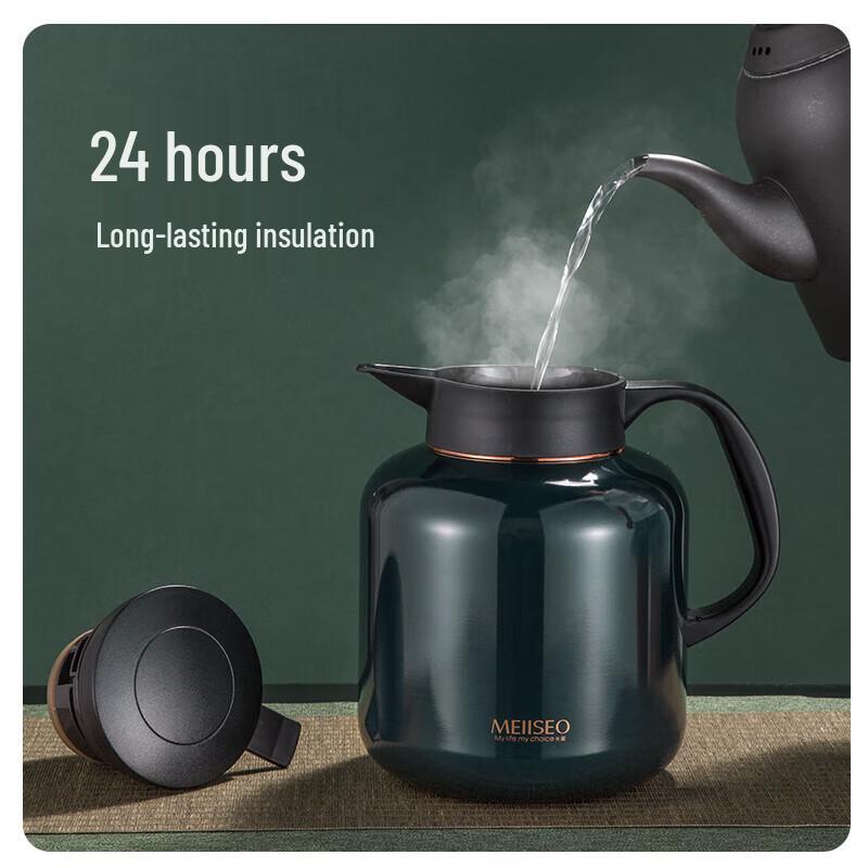 MEIISEO 2L 316 Stainless Steel Insulated Stewing Teapot