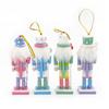 4Pcs Christmas Nutcrackers Wood Christmas Nutcracker Ornament Figure Gifts Xmas Wood Soldier Desktop Decoration GIfts for Family