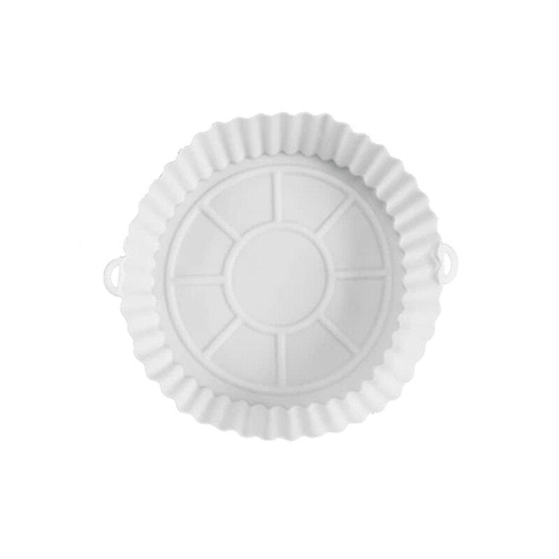 Silicone Mat Accessories Round Airfryer Inserts Heat Resistant Baking Pot Reusable Air Fryer Basket Liners