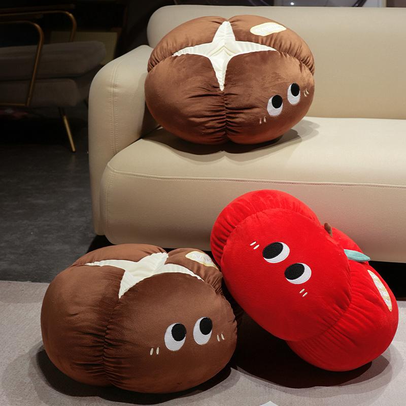 Cute Cartoon Apple Mushroom Throw Pillows Soft Comfortable for Sofa Headrest Ideal for Festivals Decoration for Family And Frien
