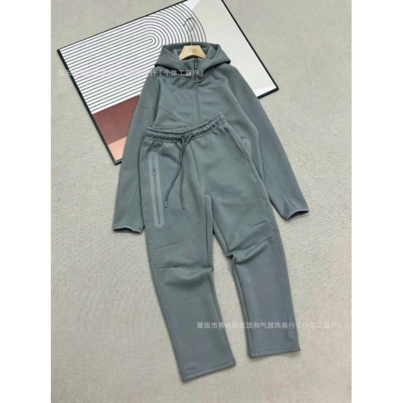 2026 Womens Tracksuit Set Hooded Jacket Sweatpants Casual Sportswear