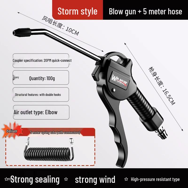 Wanhe High-Pressure Air Blow Gun for Dust Removal and Truck Inflation