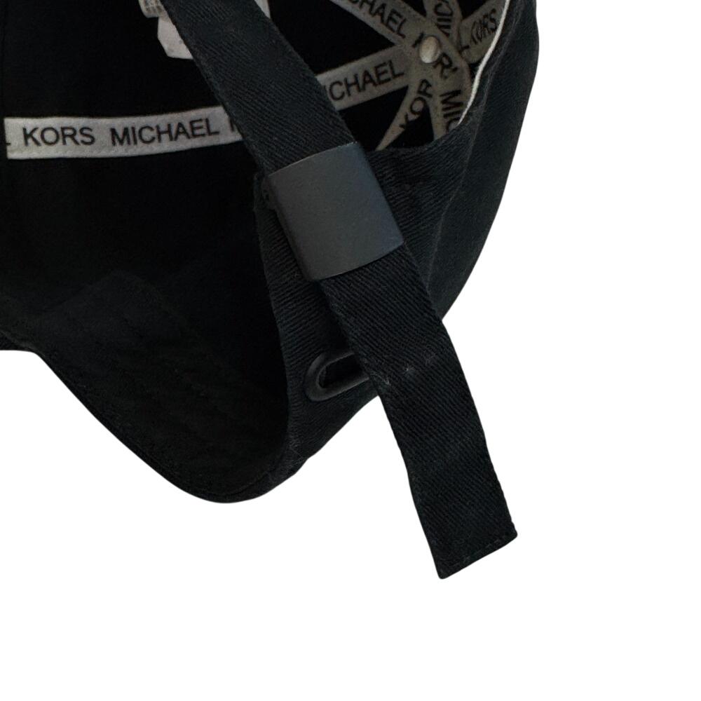 Michael Kors Logo Baseball Cap Cotton Cap Black Cotton Used
