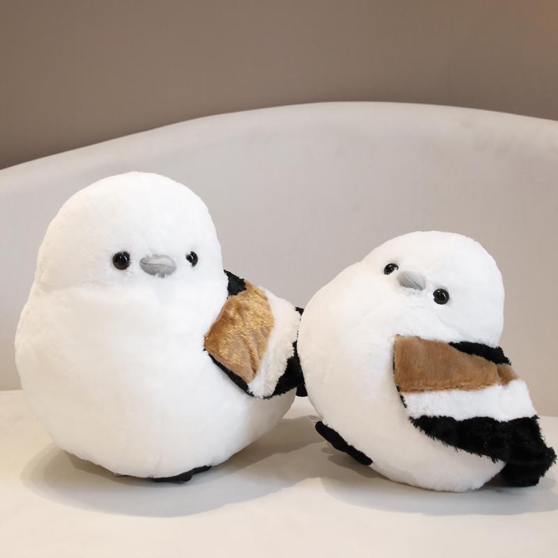 25-32cm Süßes Sperlings-Stofftier Kuscheltier Vogel Weiche Puppe Meise Niedlich Mode Geschenke für Grundschüler Kinderzimmer Dekoration