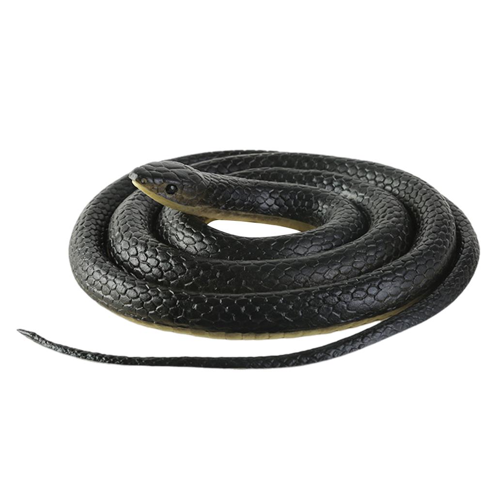 Simulation Snake Toy Garden Rubber Snakes Realistics Trick Toy For Play Pranks