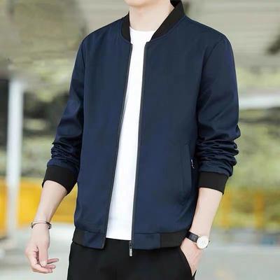 Pánsky Slim Fit kabát Jarný a jesenný bejzbalový oblek Ležérny Všestranný vrchná bunda Móda Pánsky kabát