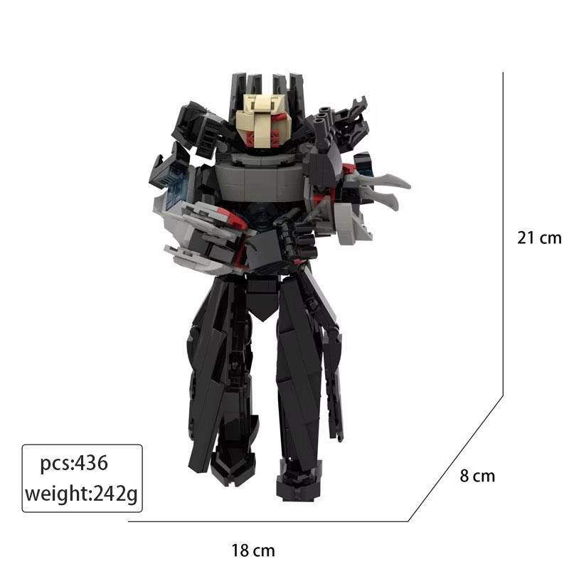 MOC Maze House Toilet Battle Monitor Toilet Legion Gather Summary Boy Mech Puzzle Assembly Building Blocks