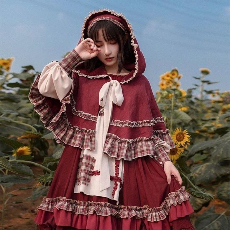 Autumn and Winter Elegant Victorian Dress Lolita Dress Vintage Princess Dress Three-piece