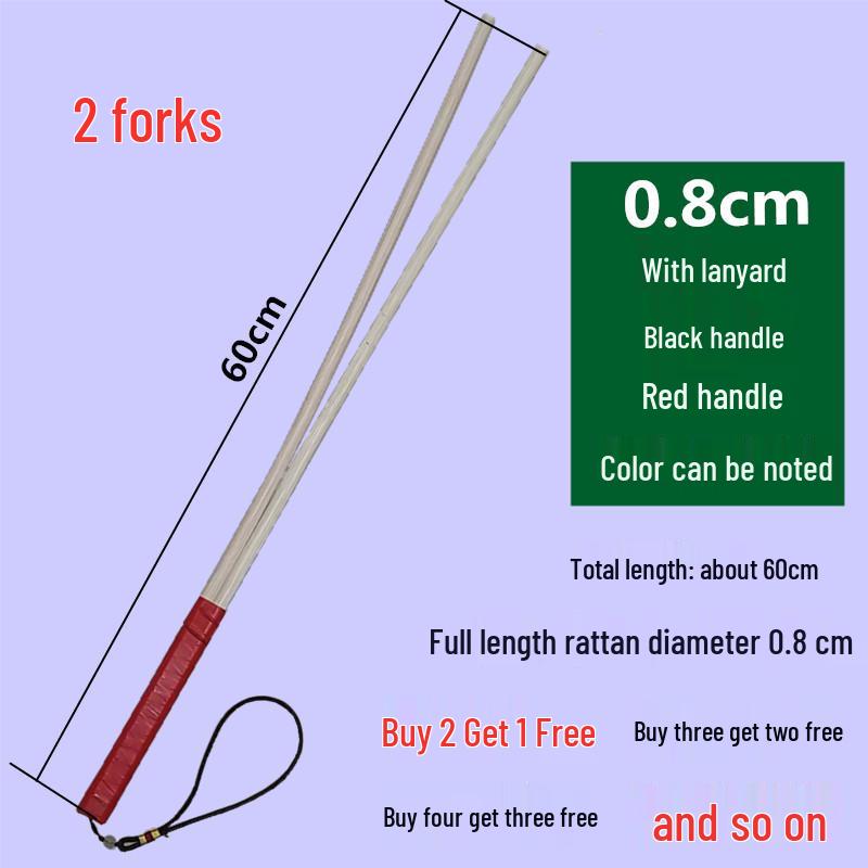 Bamboo Rattan Cane for Teachers: Soft Resin Whip Baton for Classroom and Home Instruction