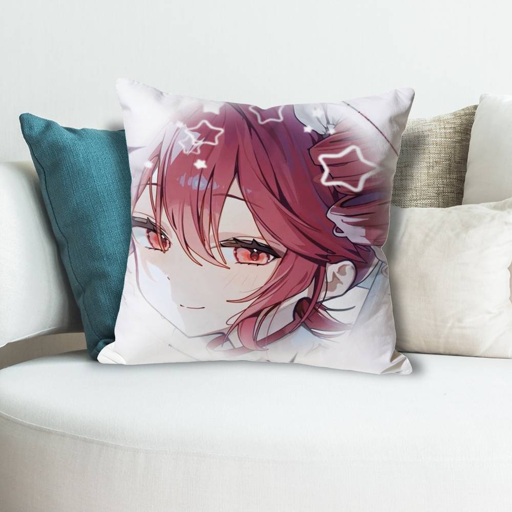 KKasane Cute TTeto Anime Celebrity Merchandise AllMatch Printed Pillow Case Sofa Car Office Room Decoration Protector