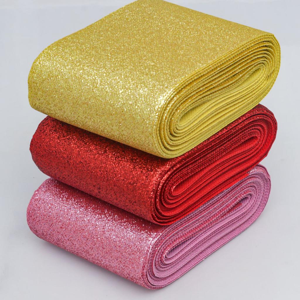 DIY Decorative Embellishments Romantic and Cozy 10cm Glossy Glitter Gold Onion Pellet Car Christmas Decoration Wreath Tree Tie Color Onion Ribbon