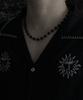 Pimadaziwin Black Chain Pearl Necklace_[Bold]