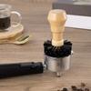 Wooden Handle Portafilter Cleaning Brush Professional Barista Brush  Kitchen Use
