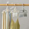 Home Windproof Socks Clip Drying Rack, Multifunctional Plastic Vest, Seamless Hanging, Wide Shoulder, Anti Slip Clothing Support