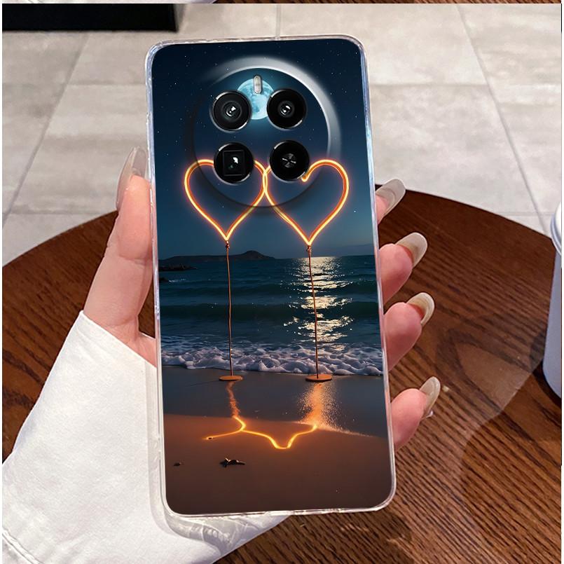 

For Realme GT5 Pro Casing Clear Soft Silicone Love Heart Rabbit Cute Cartoon Back Cover for Realme GT 5 Pro 5G Phone Case Bumper realme GT5 Pro