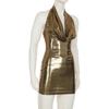European American Sequin Halter Bodycon Mini Dress
