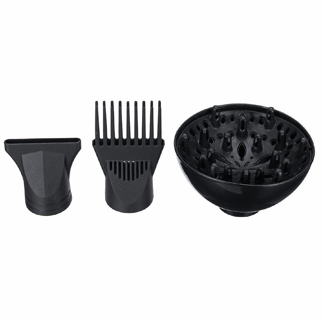 2000W Electric Hair Dryer Salon Professional 2 Speed 3 Heat Hairdressing Blow with Detachable Nozzle