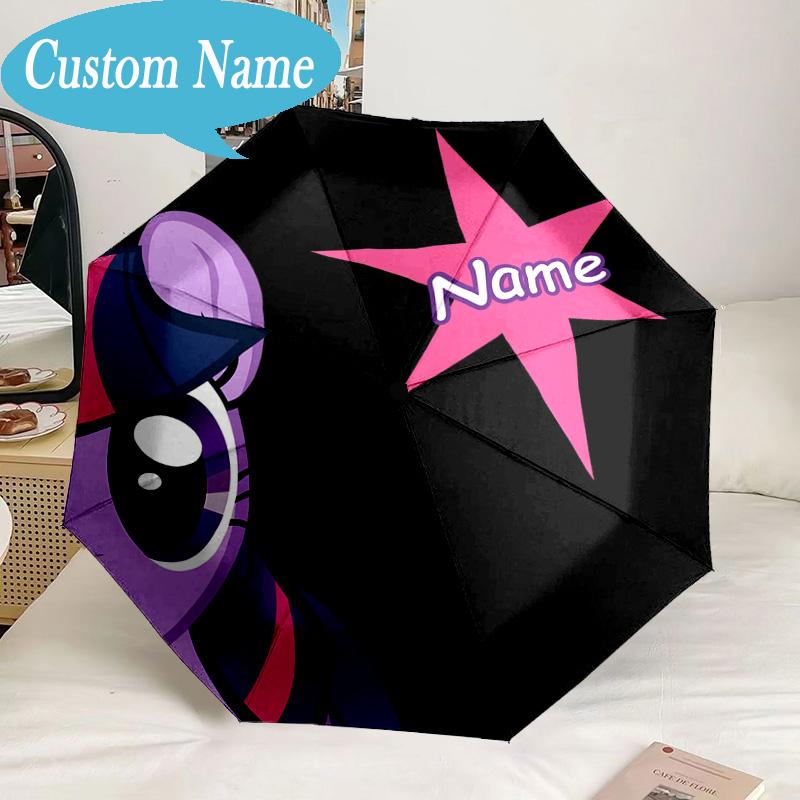Custom Name Umbrella Little Unicorn Friendship Umbrella 8-Frame for Travel, Camping, Casual Lightweight Portable, Essential for Family Gifts