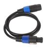 Professional Speaker Cable 3.3ft Long PVC Male Female Quick Twist Lock Amplifier Connection Cord for Amplifier Monitor