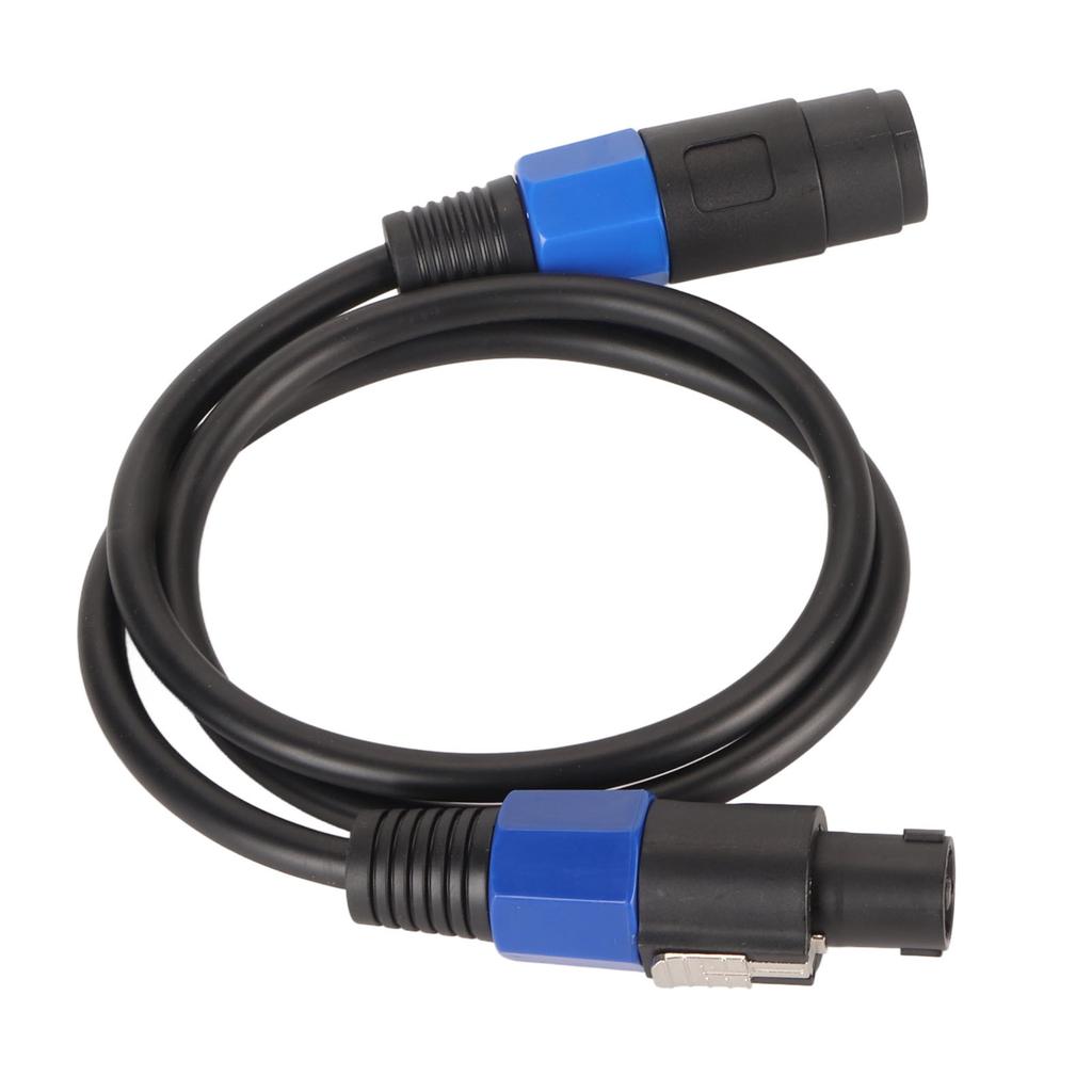 Professional Speaker Cable 3.3ft Long PVC Male Female Quick Twist Lock Amplifier Connection Cord for Amplifier Monitor