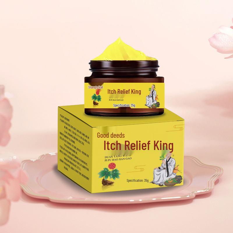 Hong Kong Da Yao Fang Itch Relief Cream - Herbal Skin Health, 35g Glass Bottle