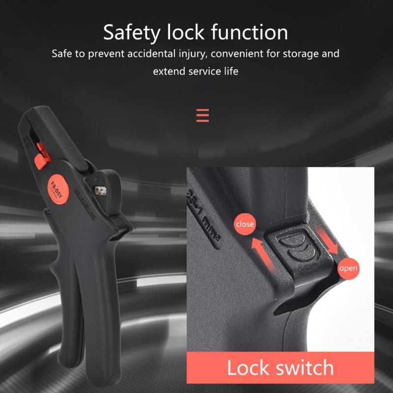 Wire Stripper Precise Blade 22-7AWG Capacity Space Saving Design For Confined Electrical Work Steel Materials Build
